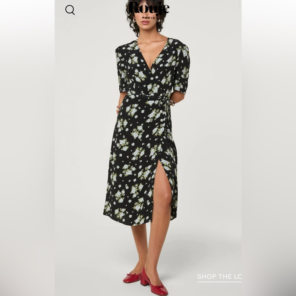 Rouje Gabin Dress Black Floral